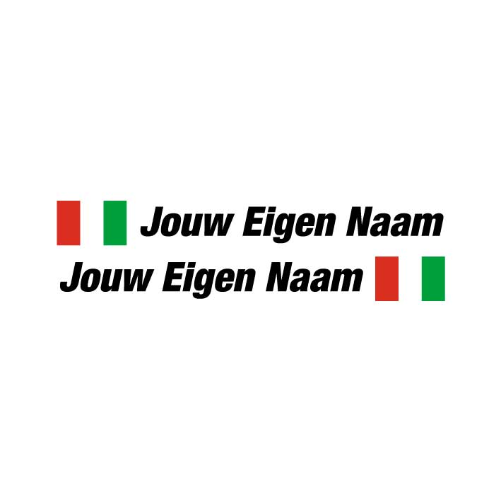 Italië Vlag Auto Sticker 3D Koepelvormige Hars Embleem Badge